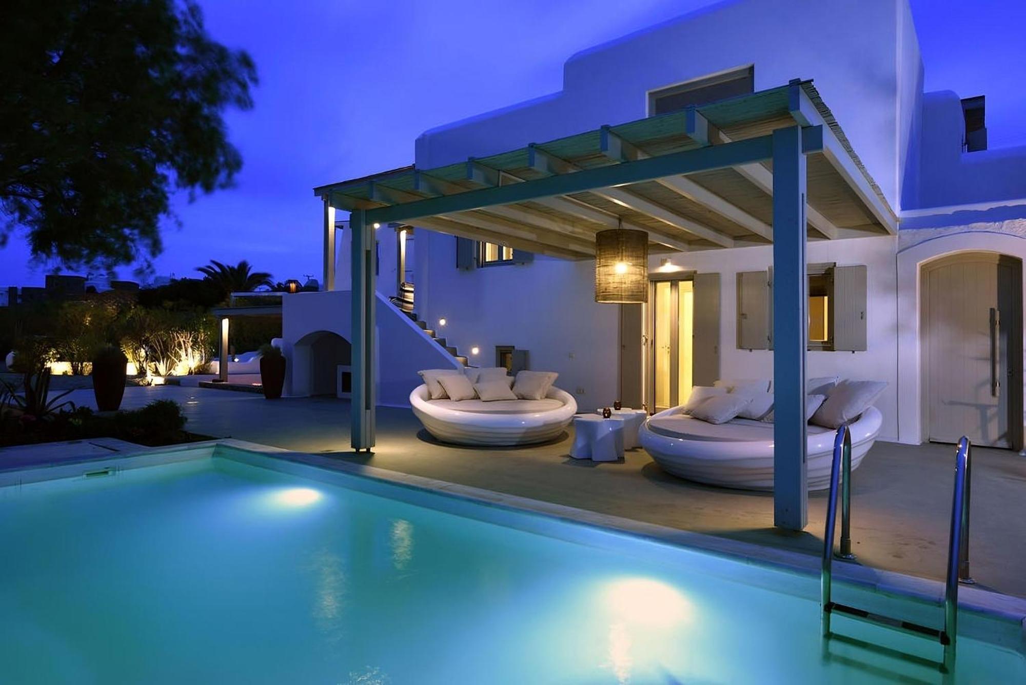 Villa Dafni 4Bed With Pool In Kalafatis Spilia Mykonos Town Экстерьер фото