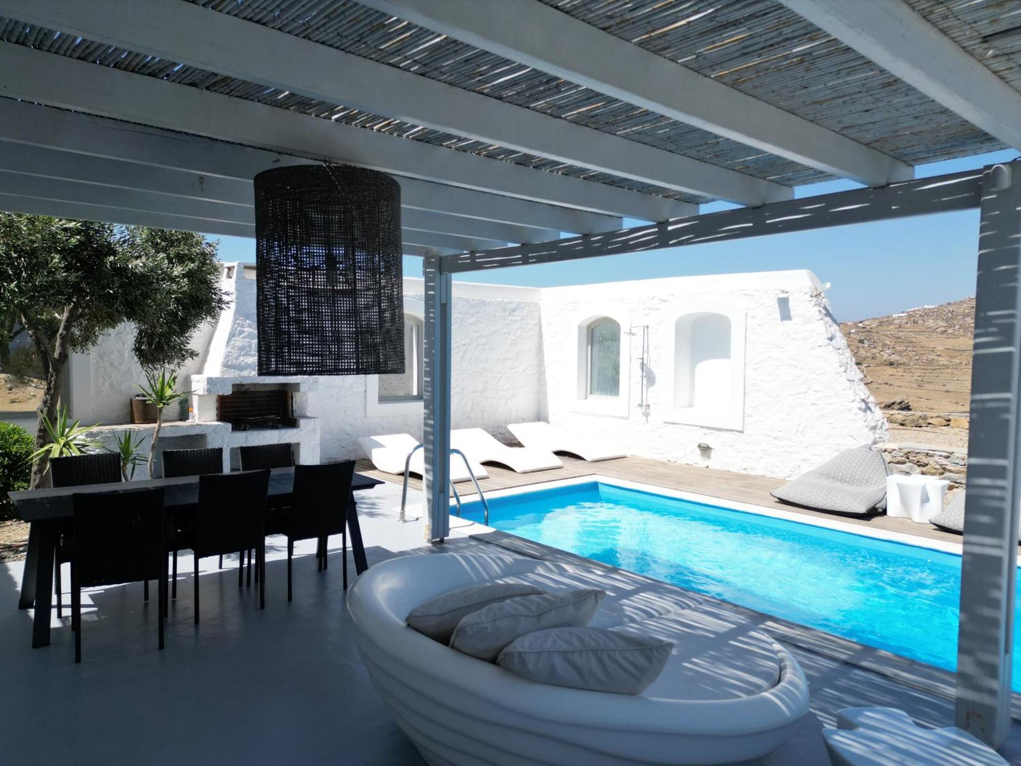 Villa Dafni 4Bed With Pool In Kalafatis Spilia Mykonos Town Экстерьер фото