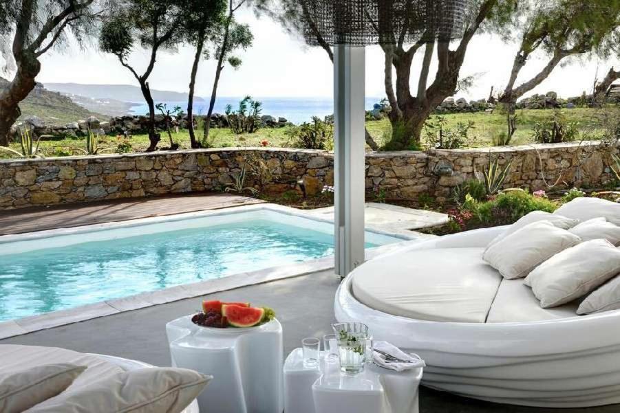Villa Dafni 4Bed With Pool In Kalafatis Spilia Mykonos Town Экстерьер фото